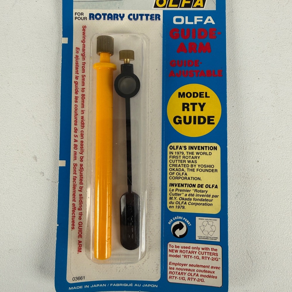 Olfa RTY-GUIDE Adjustable Guide-Arm for Rotary Cutter RTY-1/G RTY-2/G New - Picture 2 of 5